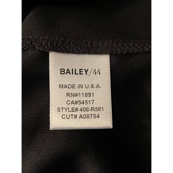 Bailey 44 Avalanche Bell Sleeve Black Ponte Mini Sheath Dress Medium - Picture 7 of 10